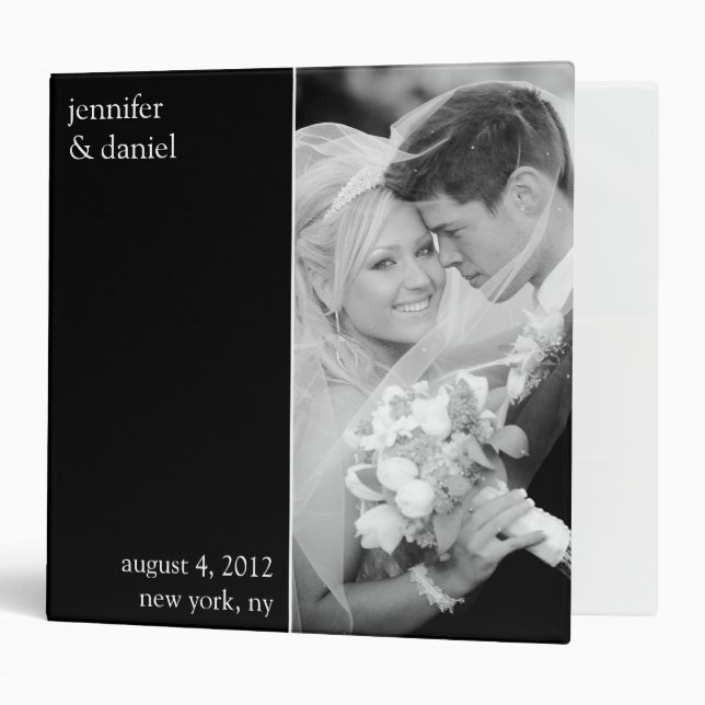 Wedding Photo Album Binder Template (Front/Inside)