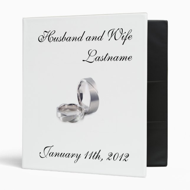 Wedding Photo Album - Customizable Binder (Front/Inside)