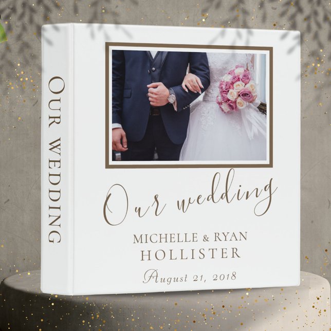 Wedding Photo Album Elegant White Binder (Creator Uploaded)