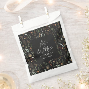  Wedding photo arch watercolor botanical mr & mrs  Favour Bag