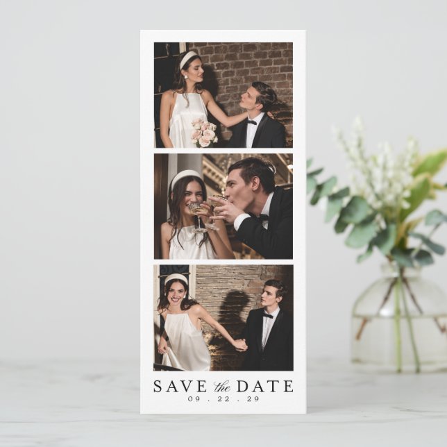 Wedding Photo Booth QR Code  Save The Date (Standing Front)
