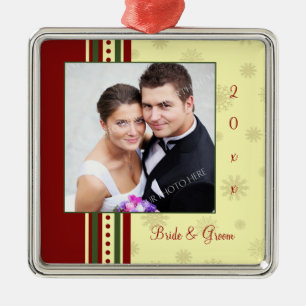 Wedding Photo Christmas Ornament