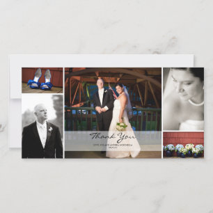 Wedding Photo Collage - Thank You Card