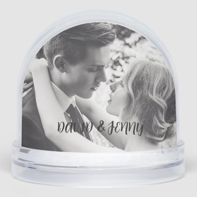  WEDDING PHOTO CUSTOM SNOW GLOBE (Avant)