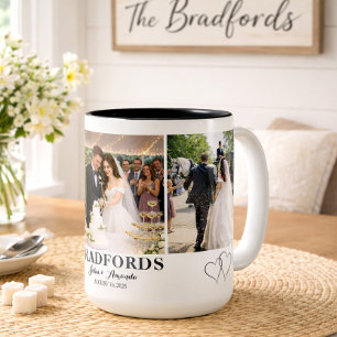 Wedding Photo Gift for Newlyweds Coffee Mug