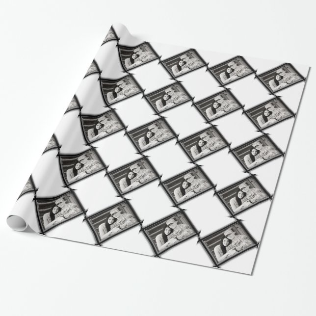 Wedding Photo Gift Wrap (Unrolled)