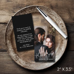 Wedding Photo Hand-Lettered Budget Thank You Card<br><div class="desc">These small 3.5" x 2" photo thank cards feature a hand-lettered "thank you" and a heart, a beautiful way to thank your friends and family for coming to your wedding and for their gift. *TIP: These cards are TOO SMALL FOR USA MAIL unless you use a larger accepted size envelope...</div>