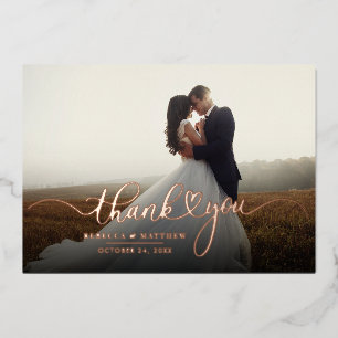 Wedding Photo Handwritten Thank You