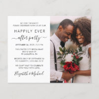 Wedding Photo Happily Ever After Party Invitation