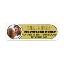 Wedding Photo Honey Jar