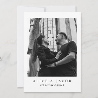 Wedding Photo Invitation With Rsvp