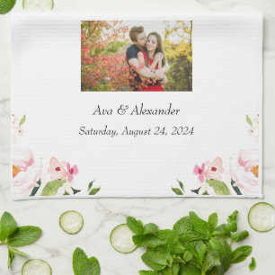 Wedding photo  kitchen towel