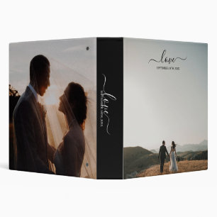 Wedding Photo Memory Love Script Wedding Album Binder