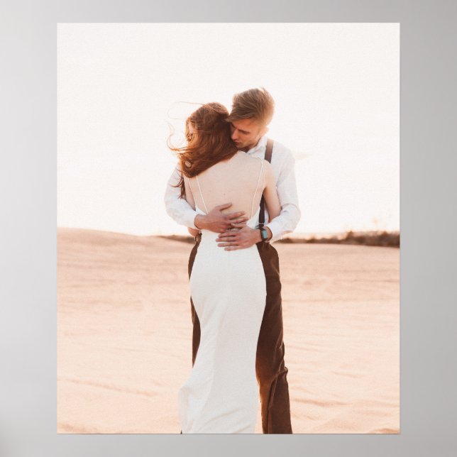 Wedding Photo Memory Newly Weds Keepsake Poster (Front)