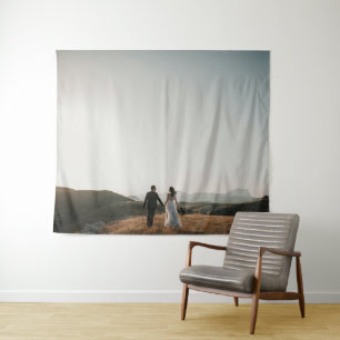 Wedding Photo Memory Newly Weds Keepsake Tapestry