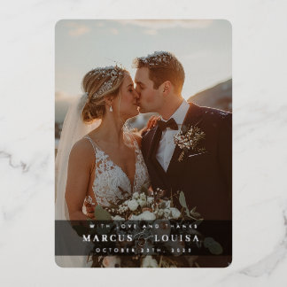 WEDDING PHOTO modern elegant chic ampersand black