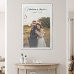 Wedding Photo Newlyweds Memory Keepsake Gift Wall Pennant<br><div class="desc">Custom Wedding Photo Newlyweds Memory Keepsake Gift Wall Pennant</div>