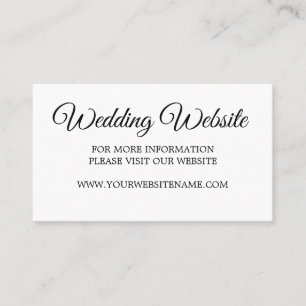 Wedding Photo Overlay Modern Website Business Card