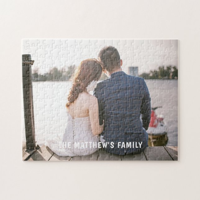 Wedding photo personalized jigsaw  jigsaw puzzle (Horizontal)