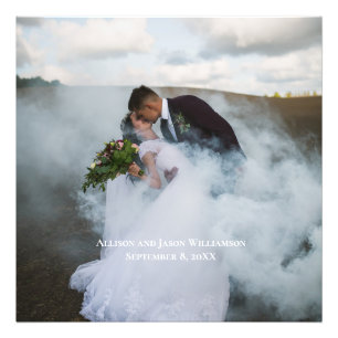 Wedding Photo Personalized Keepsake Names Date  Print