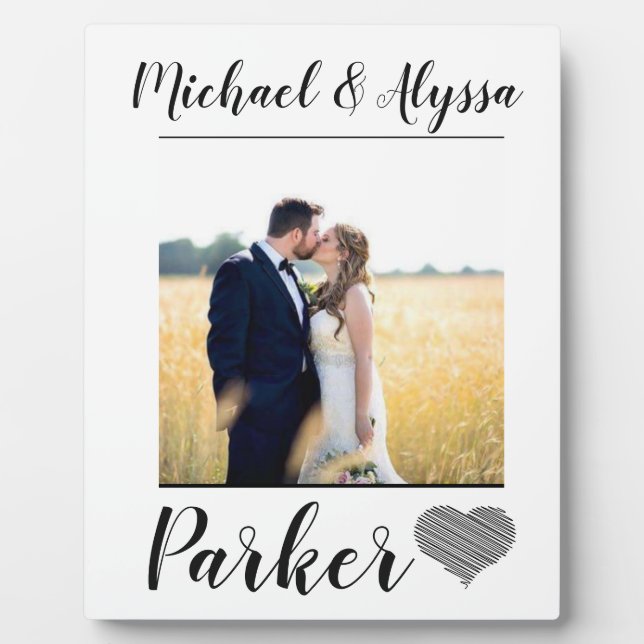 wedding photo plaque (Front)