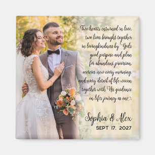 Wedding Photo Quote Magnet