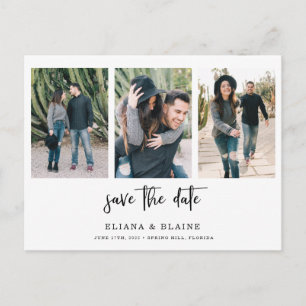 Wedding Photo Save the Date Announcement Postcard