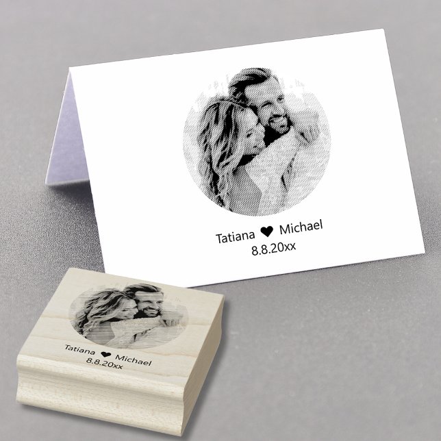   wedding photo save the date  rubber stamp (Creator Uploaded)