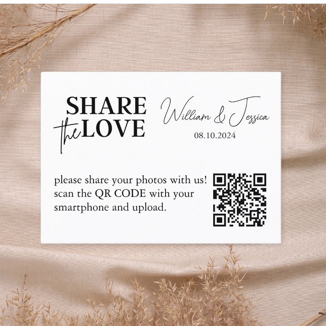 Wedding Photo Sharing With QR Code Business Card (Creator Uploaded)