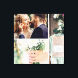 Wedding Photo Shoot Collage Canvas Print<br><div class="desc">Wedding Collage Photo Print.  3 photos.  Wedding collection.</div>