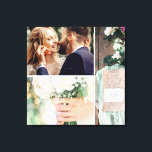 Wedding Photo Shoot Collage Canvas Print<br><div class="desc">Wedding Collage Photo Print. 3 photos. Wedding collection.</div>