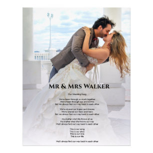 Wedding photo Song lyrics  Print