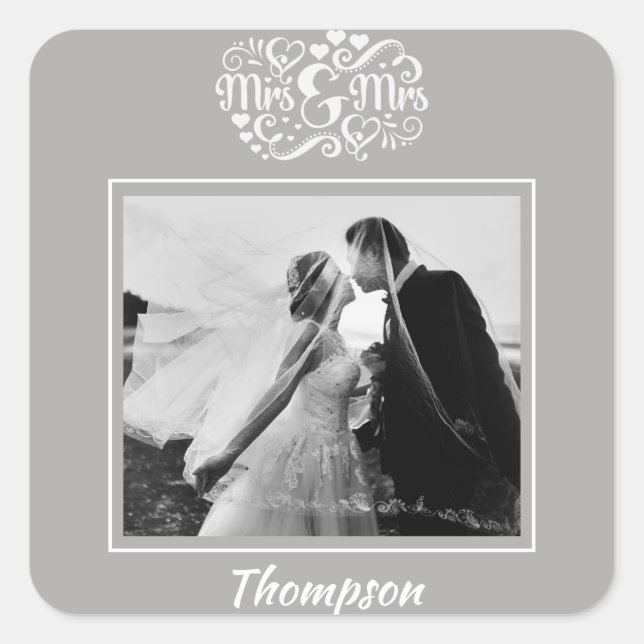 Wedding Photo Sticker (Front)