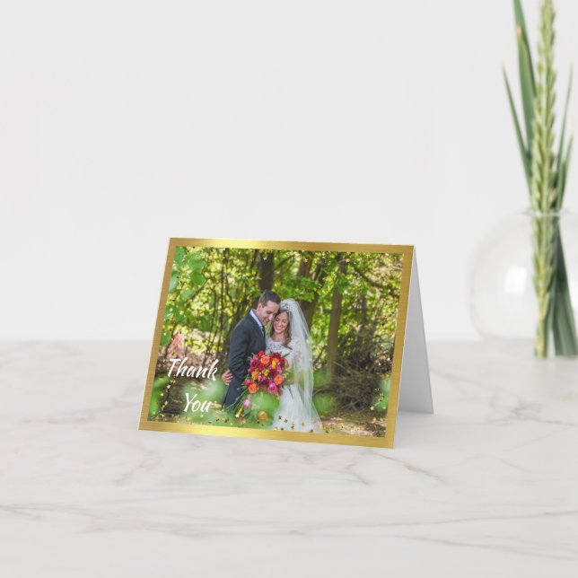 Wedding Photo Thank You Card (Front)
