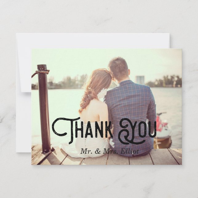 Wedding Photo Thank You Card (Front)