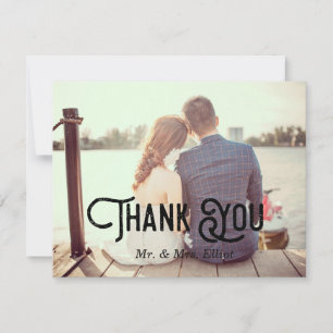 Wedding Photo Thank You Card