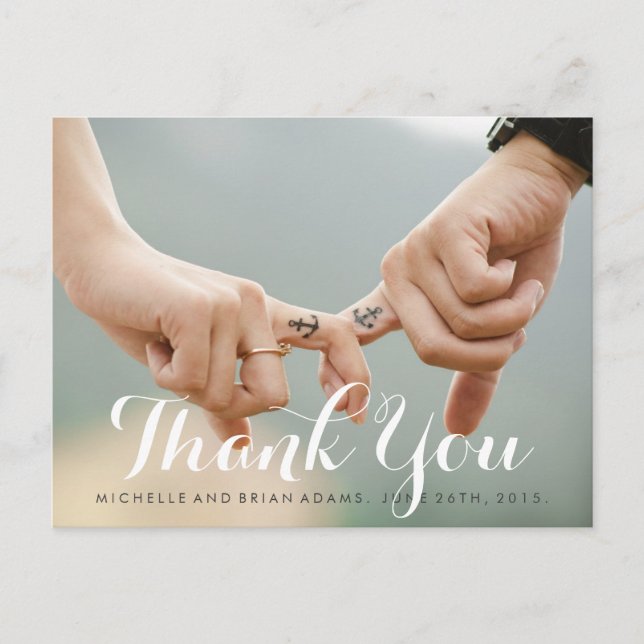 Wedding Photo Thank You Card (Front)