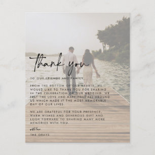 Wedding Photo Thank You Card