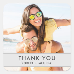 Wedding Photo Thank You Favour Stickers