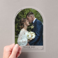 Wedding Photo Thank You Floral Arch