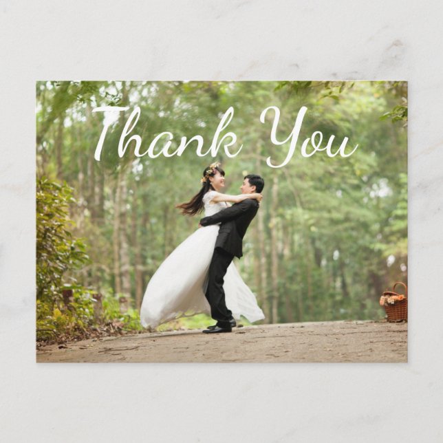 Wedding Photo Thank You Note Cards (Front)