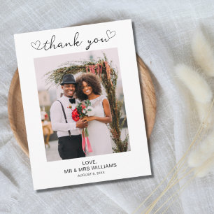 Wedding Photo Thank You Post Card