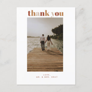 Wedding Photo Thank You Post Card