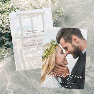 Wedding photo thank you script