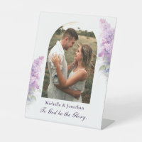 Wedding Photo To God be the Glory Christian Lilac