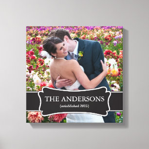 Wedding Photo wrapped canvas