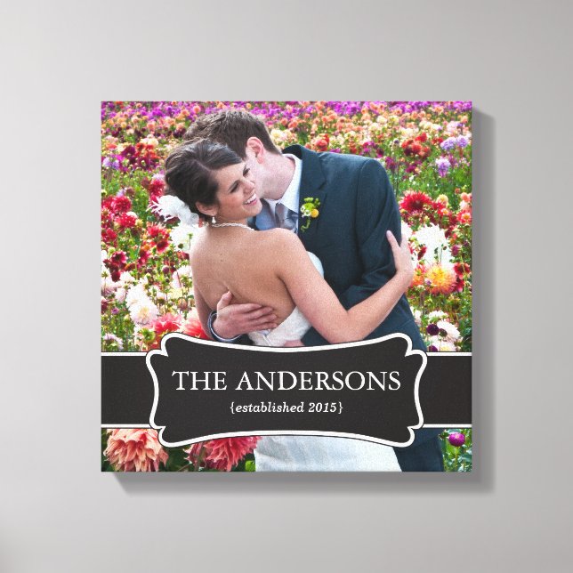 Wedding Photo wrapped canvas (Front)