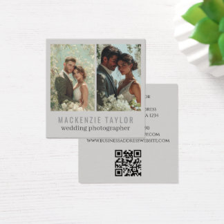 Wedding Photographer 2 Photo Personalized QR Code