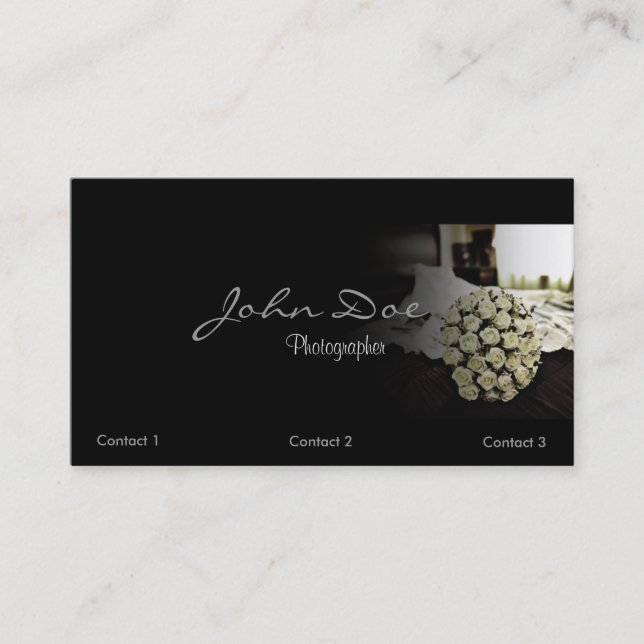 Wedding Photography Business card (Front)