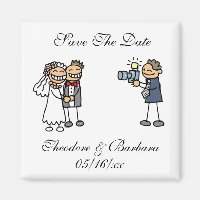 Wedding Photography Session Save The Dates Magnets
